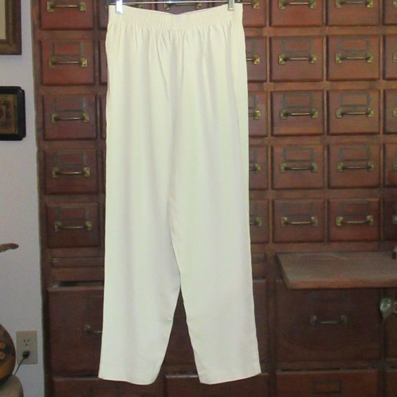 LAS VIDAS Coleccion Medium Cream Pants - Picture 1 of 3